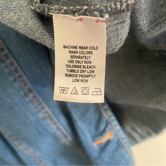 Mainstreet Blues stretch Blue Denim Jacket size 18W cotton lightweight timeless - Picture 5 of 8